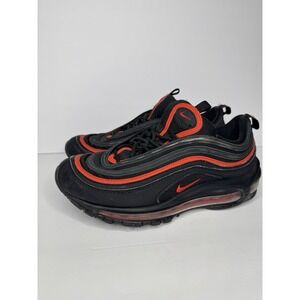 Nike Big Kid's GS Air Max 97 Black Chile Red Size 6Y Women's Sz 8 (921522-023)